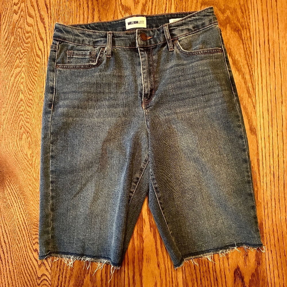 "William Rast" biker shorts, 29 (Junior) med to dark wash